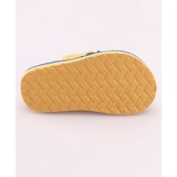 Cute Walk by Babyhug Slip On Style Flip Flops with Cartoon Graphics & Applique - Blue