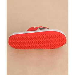 Cute Walk by Babyhug Slip On Style Anchor Graphics & Bow Applique Flip Flops - Grey