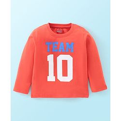 Babyhug 100% Cotton Jersey Knitted Full Sleeves T-Shirts Text Print Pack of 5 - Multicolour