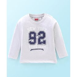 Babyhug 100% Cotton Jersey Knitted Full Sleeves T-Shirts Text Print Pack of 5 - Multicolour