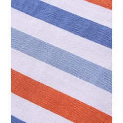 Babyhug Cotton Jersey Full Sleeves Tee With Fox Print - Orange &  Blue