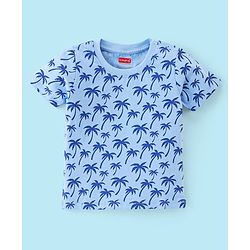 Babyhug 100% Cotton Jersey Knit Half Sleeves T-Shirts Beach Print Pack of 7 - Multicolour