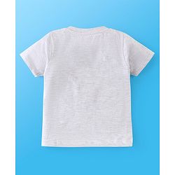 Babyhug 100% Cotton Half Sleeves T-Shirt Striped & Print Pack Of 7 - Blue Yellow & Green