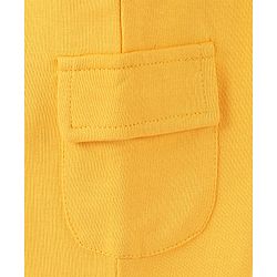 Babyhug Cotton Looper Knit Full Length Solid Color Lounge Pant - Yellow