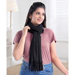 Babyhug 100% Cotton Breast Feeding Multi Purpose Nursing Scarf- Black