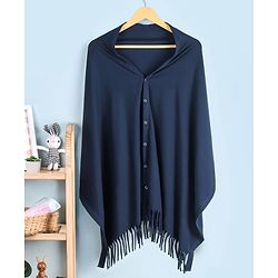 Babyhug 100% Cotton Breast Feeding Multi Purpose Nursing Scarf- Black