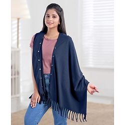 Babyhug 100% Cotton Breast Feeding Multi Purpose Nursing Scarf- Black