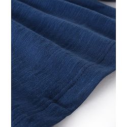 Babyhug 100% Cotton Full Sleeves Top with Smocking & Frill Details - Blue