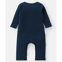 Babyhug 100% Cotton Knit Full Sleeves Romper Base Balls Print Pack of 2 - Navy & Sky Blue