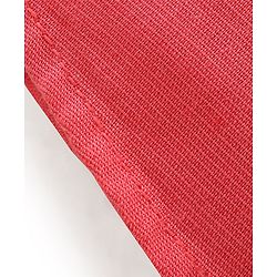 Babyhug Cotton Linen Half Sleeves Solid Color Shirt - Coral