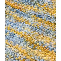 Babyhug Full Sleeves Melange Pullover - Yellow & Blue