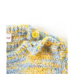 Babyhug Full Sleeves Melange Pullover - Yellow & Blue