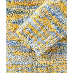Babyhug Full Sleeves Melange Pullover - Yellow & Blue
