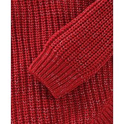 Babyhug Knit Full Sleeves Sweater Cable Knit Design - Red