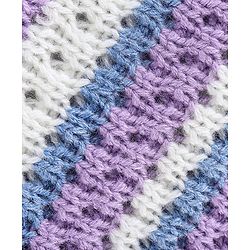 Babyhug Knit Full Sleeves Striped Sweater - Multicolour