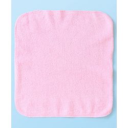 Babyhug Cotton Knit Wash cloth Polka Dot Print Pack of 6 - Pink & White
