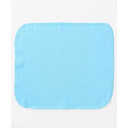 Babyhug Cotton Knit  Wash cloth Star Print Pack of 6 - Blue & White