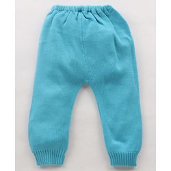 Babyhug Knit Full Sleeves Striped Sweater Set - Blue