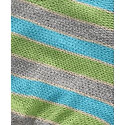 Babyhug Knit Full Sleeves Striped Sweater Set - Blue