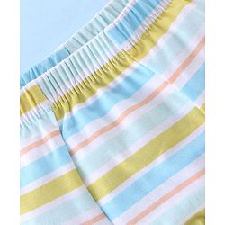 Babyhug 100% Cotton Briefs Striped & Tiger Print Pack of 3 - Blue & Yellow