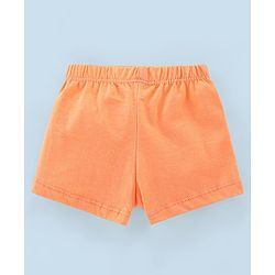 Babyhug 100% Cotton Knit Briefs Stripes & Elephant Print Pack of 3 - Orange & Blue