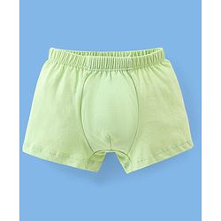 Babyhug 100% Cotton Knit Briefs Stripes & Dino Print Pack of 3 - Green & White