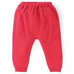 Babyhug Full Sleeves Sweater and Pant Set Heart Design - Navy Blue