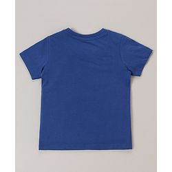 Babyhug Cotton Half Sleeves T-Shirt With Striped & Leopard Print Pack Of 3 - Blue Yellow & White