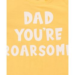 Babyhug Cotton Half Sleeves T-Shirt With Striped & Leopard Print Pack Of 3 - Blue Yellow & White
