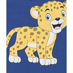 Babyhug Cotton Half Sleeves T-Shirt With Striped & Leopard Print Pack Of 3 - Blue Yellow & White