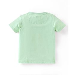 Babyhug Cotton Jersey Half Sleeves T-Shirt Tiger Print - Green