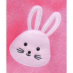 Babyhug Full Sleeves Pullover Sweater with Bunny Design - Pink