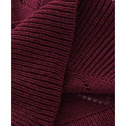 Babyhug Knit Full Sleeves Sweater Heart Design Set - Purple
