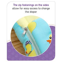 Babyhug Cotton Sleeping Bag Duck Print- Blue