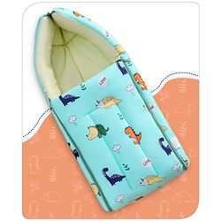 Babyhug Cotton Sleeping Bag Duck Print- Blue