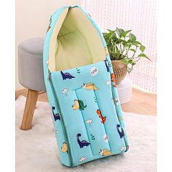Babyhug Cotton Sleeping Bag Duck Print- Blue