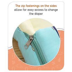 Babyhug Cotton Sleeping Bag Duck Print- Blue