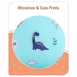 Babyhug Cotton Sleeping Bag Duck Print- Blue