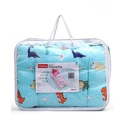 Babyhug Cotton Sleeping Bag Duck Print- Blue