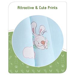 Babyhug Cotton Sleeping Bag Duck Print- Blue