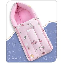 Babyhug Cotton Sleeping Bag Duck Print- Blue