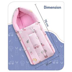 Babyhug Cotton Sleeping Bag Duck Print- Blue