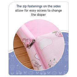 Babyhug Cotton Sleeping Bag Duck Print- Blue