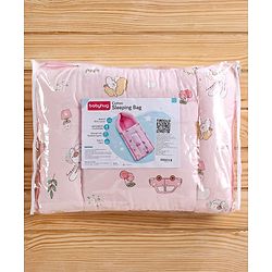 Babyhug Cotton Sleeping Bag Duck Print- Blue