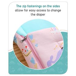 Babyhug Cotton Sleeping Bag Duck Print- Blue