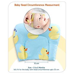 Babyhug Cotton Bedding Set with Mosquito Net Duck Print- Blue