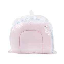 Babyhug Cotton Bedding Set with Mosquito Net Duck Print- Blue