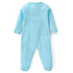 Babyhug Cotton Interlock Knit Full Sleeves Sleep Suit Floral Print Pack of 3 - Multicolor