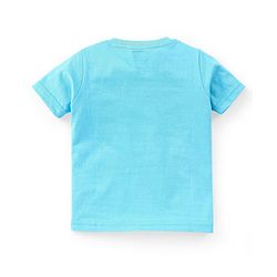 Babyhug Cotton Half Sleeves T-Shirt Stripes & Beach Print Pack of 3- Blue & White