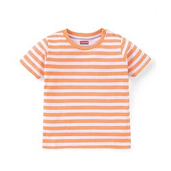 Babyhug Cotton Half Sleeves T-Shirt Stripes & Beach Print Pack of 3- Blue & White